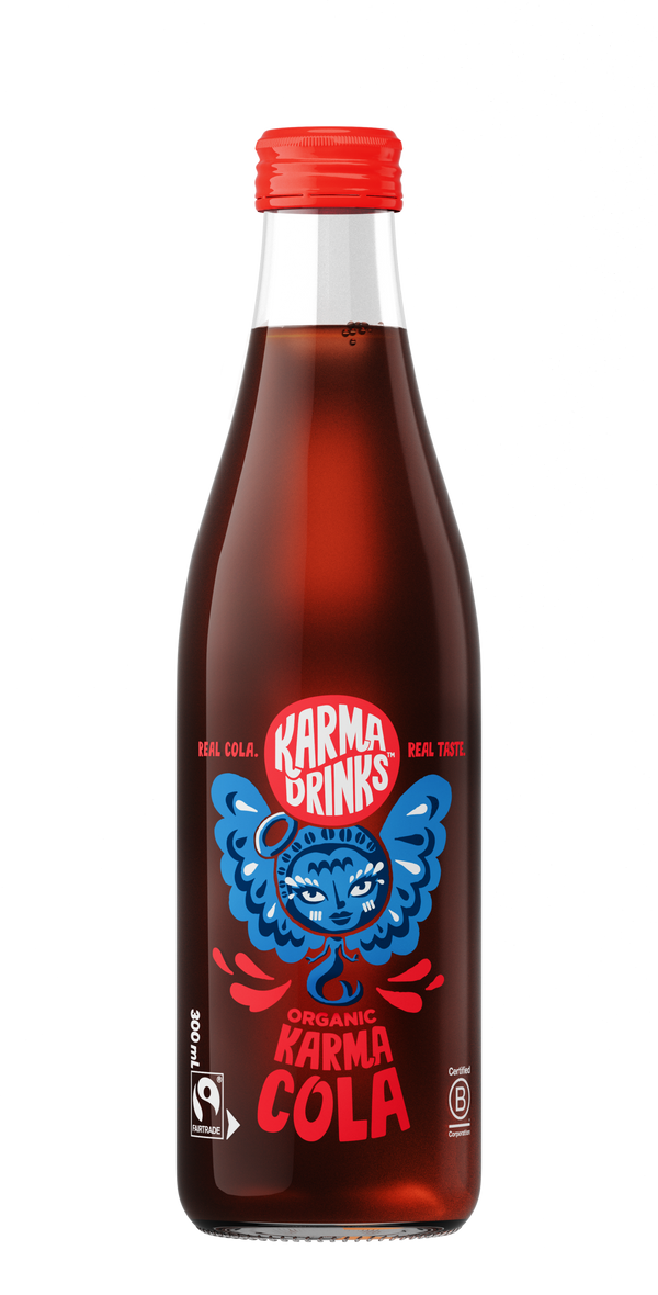NEW LABEL! Organic Karma Cola