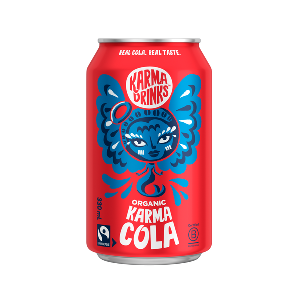 NEW LABEL! Organic Karma Cola