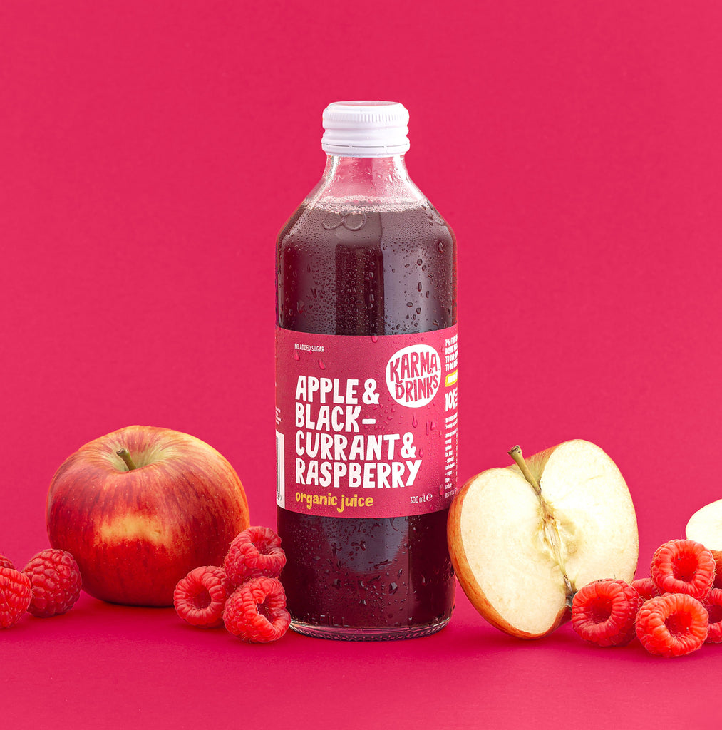 Karma Apple, Blackcurrant & Raspberry Juice